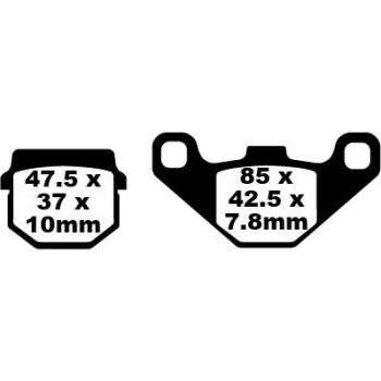 BRAKE PAD EBC SFA83/2