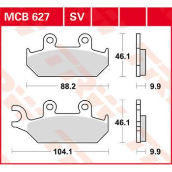 BRAKE PAD TRW MCB627