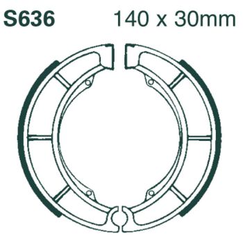 BRAKE SHOE EBC 636G