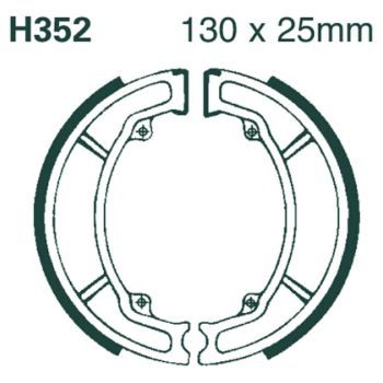 BRAKE SHOE EBC - PE H352