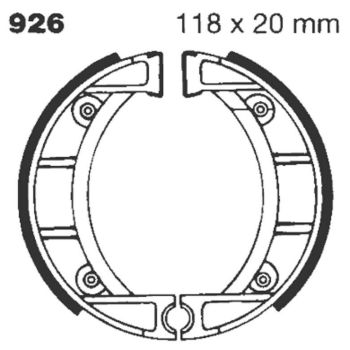 BRAKE SHOE EBC - PE 926