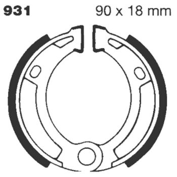 BRAKE SHOE EBC - PE 931