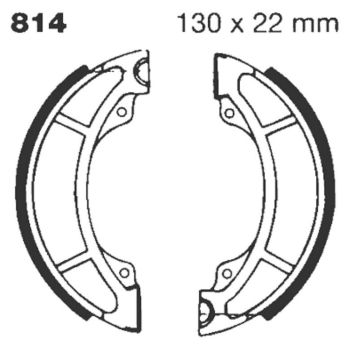 BRAKE SHOE EBC - PE 814G