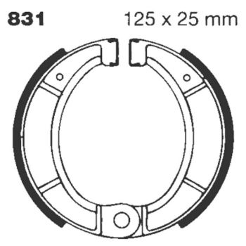 BRAKE SHOE EBC - PE 831G