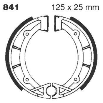 BRAKE SHOE EBC - PE 841G