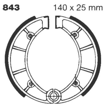 BRAKE SHOE EBC - PE 843G