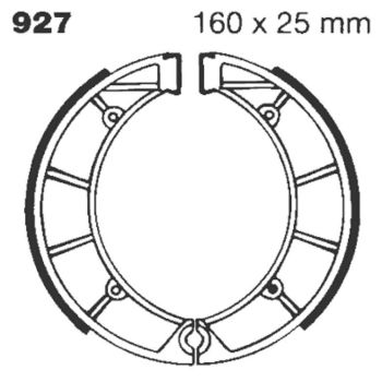 BRAKE SHOE EBC - PE 927G