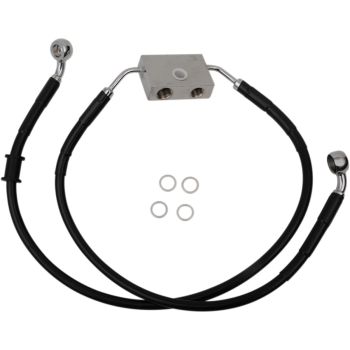 FRT BRAKE LINE XL BK +4