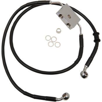 FRT BRAKE LINE XL BK +2