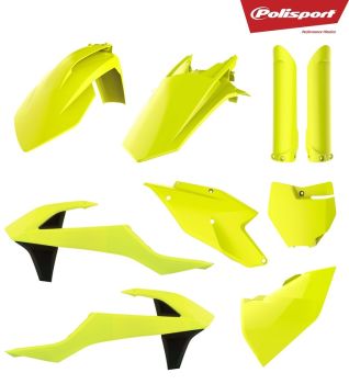 Polisport plastic kit SX125/150, SX-F250/350/450 16-18 Flo yellow