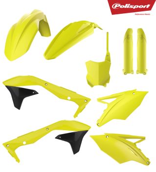 Polisport plastic kit KX450F 16-18 Flo yellow