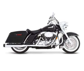 MUFFLER 4" FLT 95-16 CH/BK