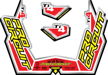 EXHAUST STICKER KT TI4-GP