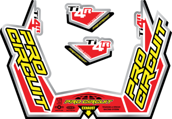 EXHAUST STICKER KIT TI4-R