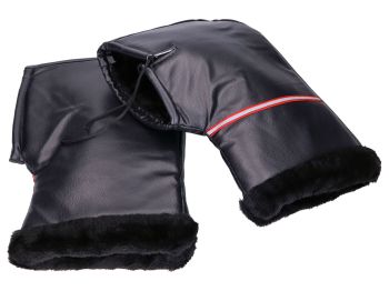 bar mitts / handlebar muffs MKX imitation leather