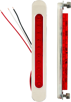 BAG LIGHT OVAL CR RED LED