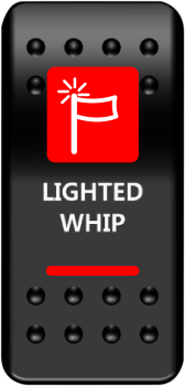SWITCH ROCKER LIGTWHIP-RD