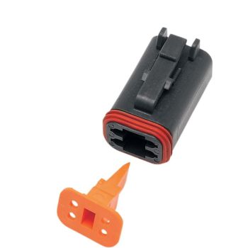 NAMZ PLUG,DEUTSCH,BLACK 4 PIN