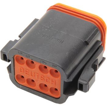 NAMZ PLUG,DEUTSCH,BLACK 8 PIN