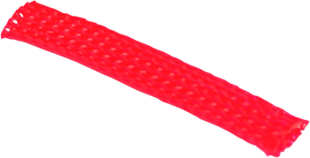SLEEVING BRAIDED RED 10'