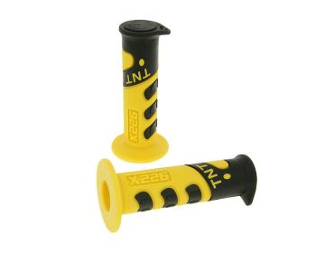 handlebar rubber grip set TNT 922X yellow, black
