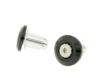 handlebar / bar end weights anti-vibration Mini CNC - milled black