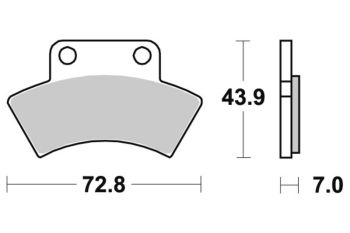 Sbs Brakepads Sintered Atv