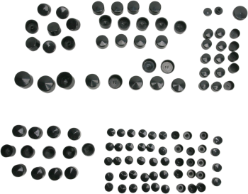 COVERS BOLT 09-14 FL BLK