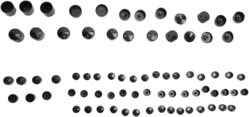 COVERS BOLT 06-14 FXD BLK