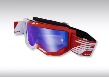 GOGGLES 3300 FL WH/RD MIR