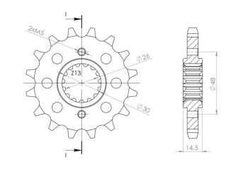 Supersprox/JT Front sprocket 339.17RB with rubber bush