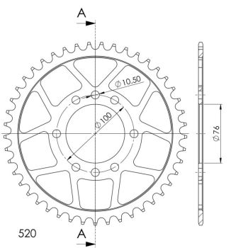 Supersprox / JT Rear sprocket 1825.45