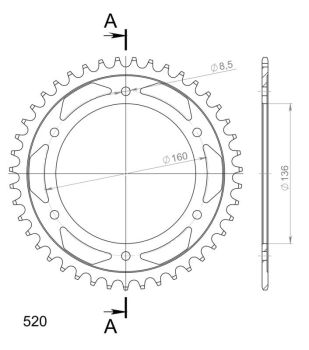 Supersprox / JT Rear sprocket 5.47
