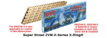 D.I.D 530ZVM-X Connecting link rivet type (ZJ)