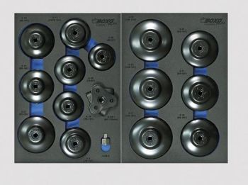 Kaussfiltrivõtmete komplekt 16-osa, EURO