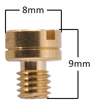 Main Jet # 108 , Round, Fits: Mikuni