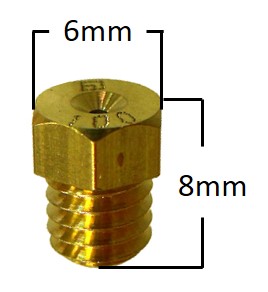 Main Jet, # 95 , Hex small, Fits: Mikuni