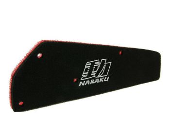 Naraku Air filter, Double Layer, China-scooters 4-S 50cc
