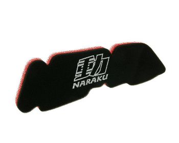Naraku Air filter Double Layer Aprilia- (Piaggio) / Gilera- / Piaggo-scooters