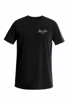 TEE JD LETTERING BK S
