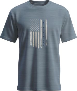 TEE SLIPPERY FLAG FLINT BLUE H