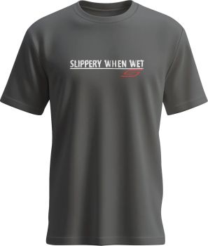 TEE SLIPPERY WHEN WET CHARCOAL
