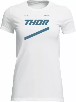 TEE WOMENS BRAVE WHITE MD