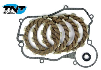 TNT Clutchdisk set & Gaskets, Derbi Senda 06- / Aprilia RX, RS 06-