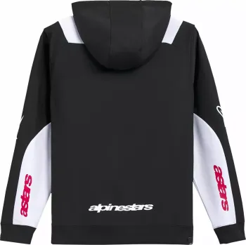 HOODIE ZIP SESSIONS V3 BLK/WHT