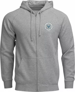 HOODIE ZIP UP BADGE HTR GRAY 2