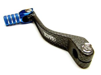 Tec-X Gear pedal, Carbon-style/Blue, Derbi Senda