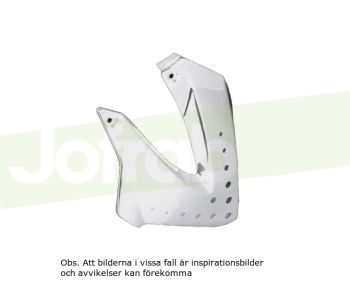 Tec-X, Front side cover kit, White, Derbi Senda 00-08