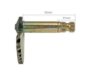 Kick axel 63mm/21mm China-scooter 4-S 50cc / Peugeot 4-S / SYM 4-S