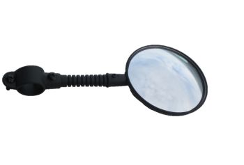 Tec-X Mirror, Right/Left, Universal, Black, Wide angle, Clamp-type, Bendable-arm